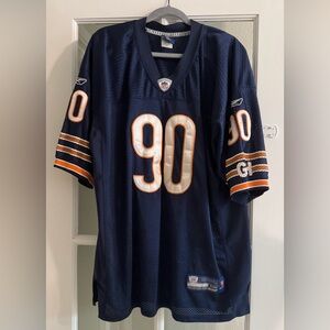 Chicago Bears Julius Peppers Reebok Onfield Dark Blue Football Jersey